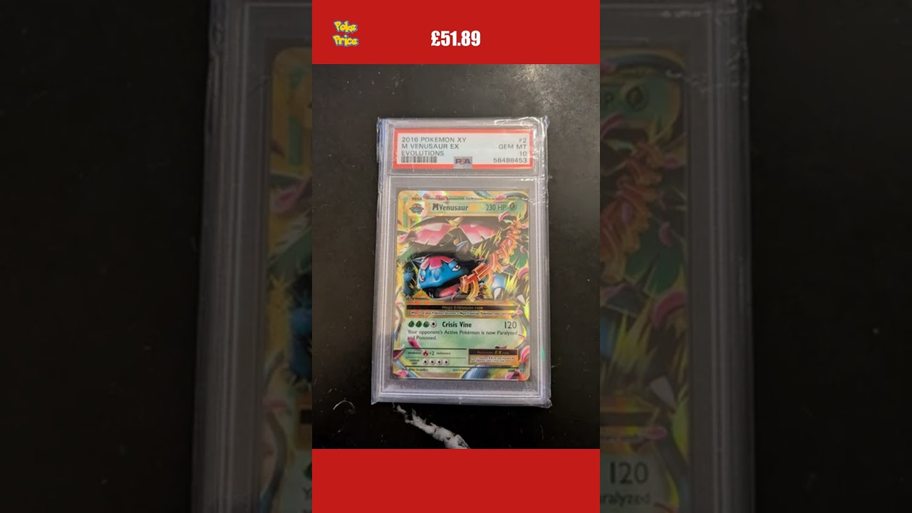 Mega Venusaur EX Pokémon Card (PSA Grade 10, 2/108, Evolutions Set)