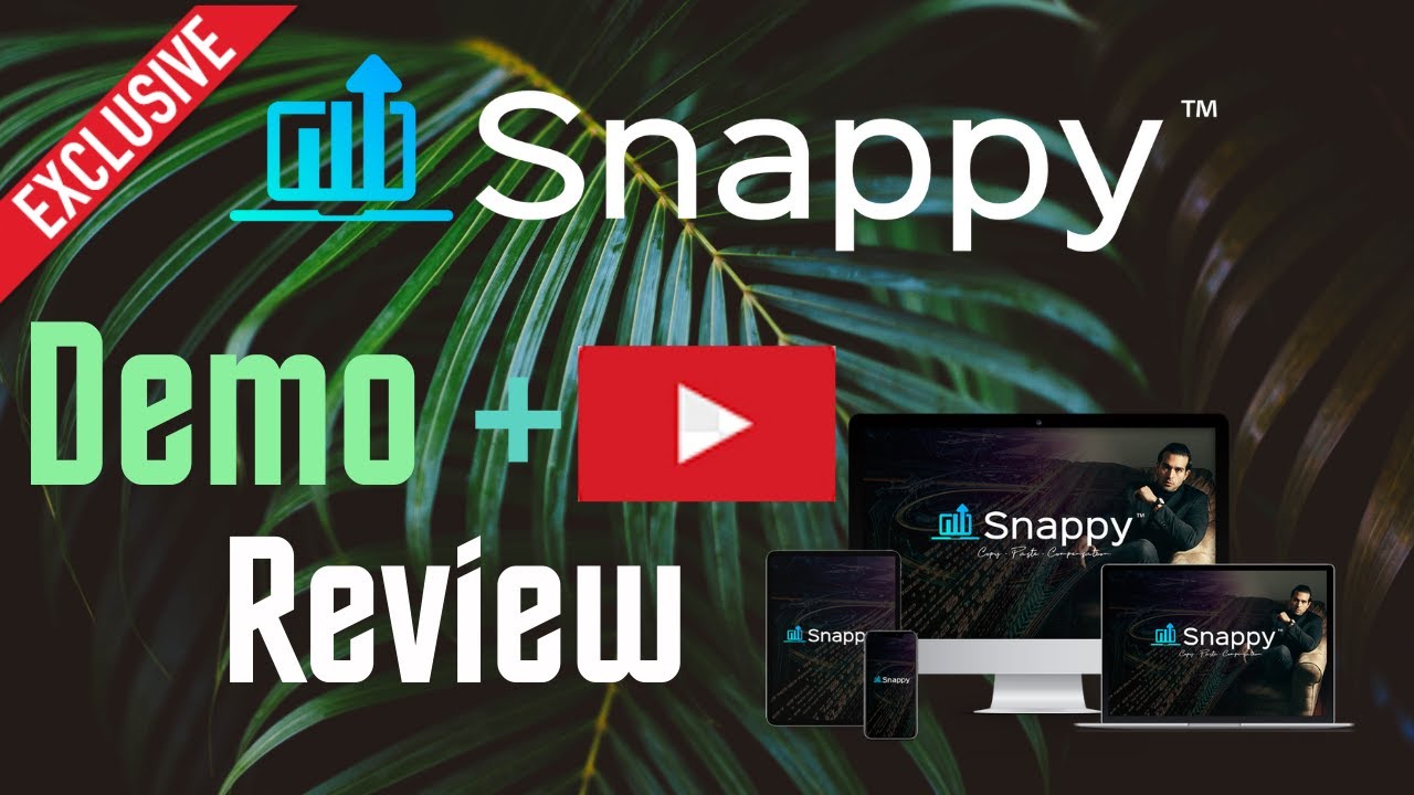 Snappy Demo + Review [ 💰CUSTOM💰 BONUSES] - YouTube