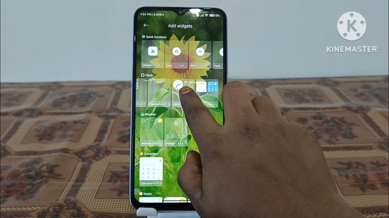 clock-add-on-home-screen-redmi-13-r-how-to-add-clock-in-home-screen
