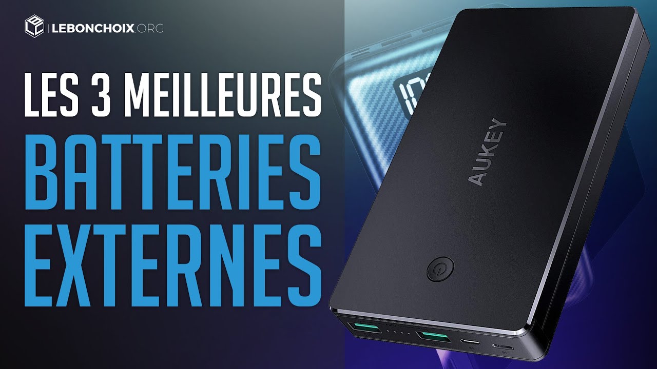 🔴 TOP 3 MEILLEURE BATTERIE EXTERNE 2020 ( COMPARATIF & TEST ) YouTube