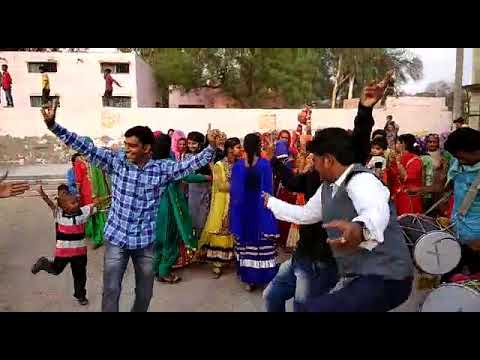 Haryanvi Dhol Dance  Ladki Jalwa Pujan Program 