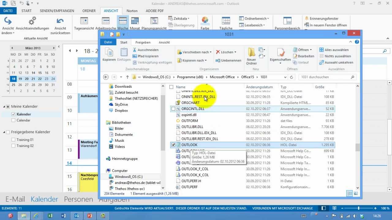 Outlook - Feiertage importieren und entfernen - Kalender - Teil 04 - YouTube