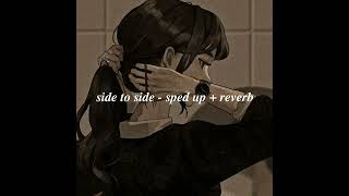 side to side - sped up + reverb Resimi