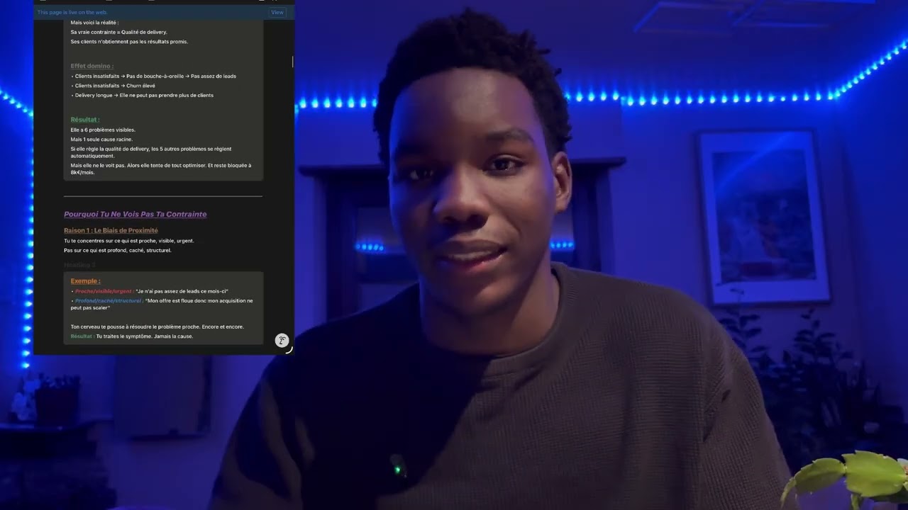 La contrainte INVISIBLE qui T’EMPÊCHE d’atteindre tes OBJECTIFS avec ton business(C’EST GRAVE!!!)