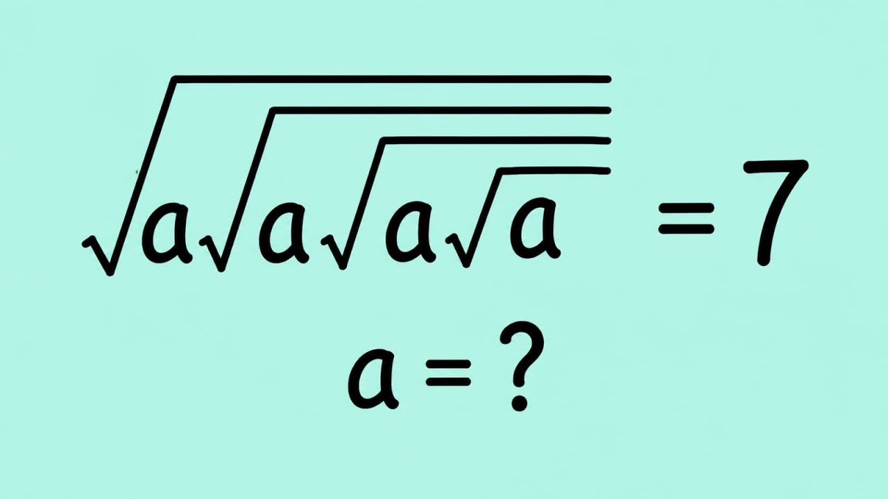 Canada | Math Olympiad | Can you solve this square root problem ...