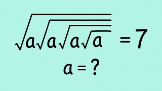 Canada | Math Olympiad | Can you solve this square root problem ?? 