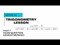 Reduction EXAM QUESTION WITH TRICKS: Trigonometry Grade 12 EASY METHOD/TUTORIAL