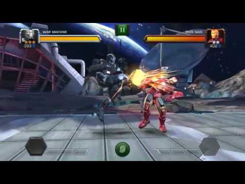 Marvel Contest Of Champions War Machine Vs Iron Man