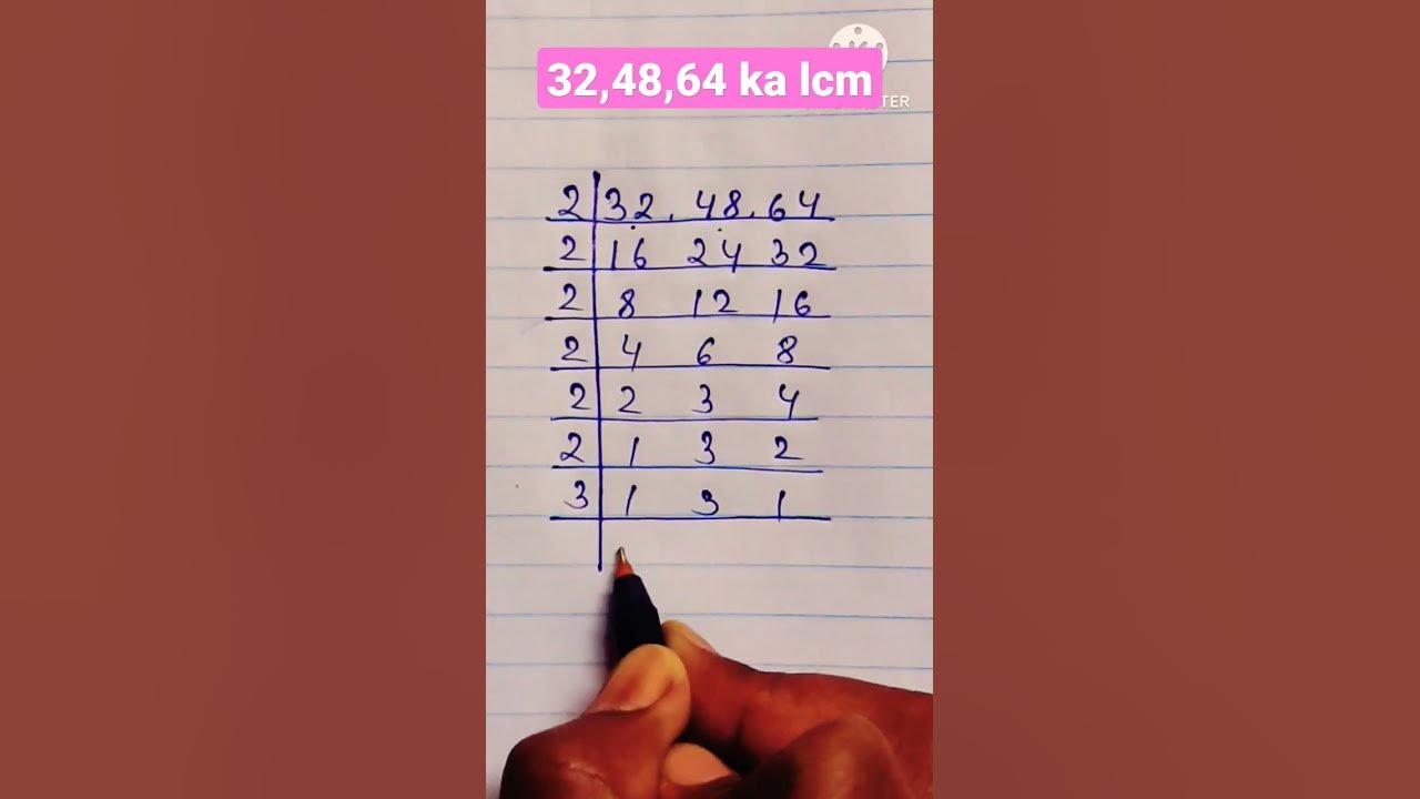 32-48-64-ka-lcm-lcm-nikalna-sikhe-lcm-kaise-nikalte-hai-shortvideo