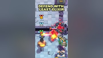 DEFEND THIS PUSH WITH LEAST ELIXIR😫😫