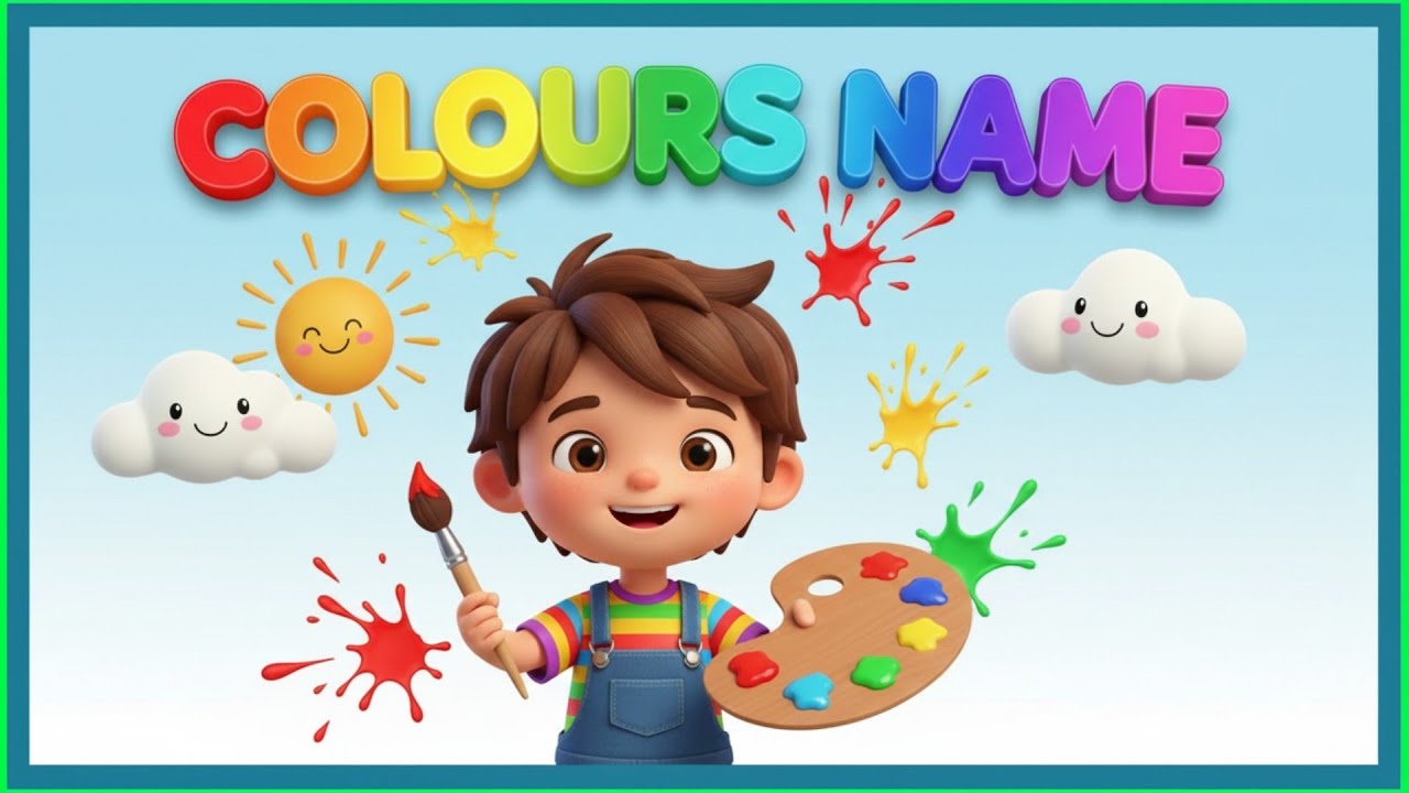 Colours Name for Kids 🌈 | Learn Colors with Fun Objects | Kids Learning Video