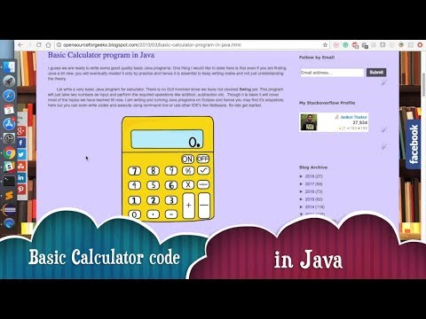 Open Source For Geeks: Basic Calculator program in Java