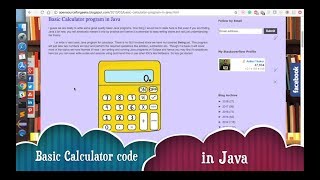 Basic Calculator program in Java