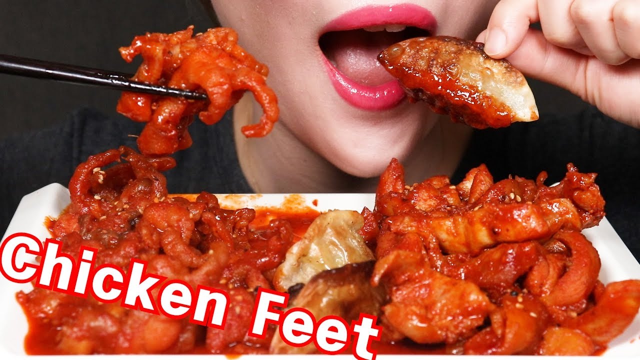 SPICY CHICKEN FEET & Stirfried Chicken 매운닭발 닭갈비 /EATING ASMR