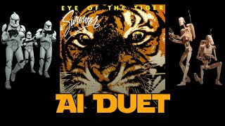 B1 Battle Droid and Clone Trooper - Eye of the Tiger (AI Cover)