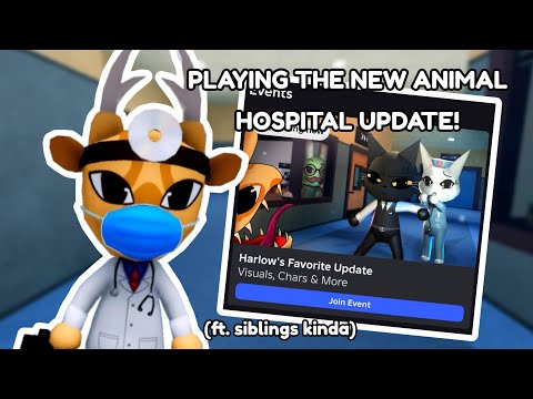 PLAYING THE NEW ANIMAL HOSPITAL UPDATE! (Roblox)