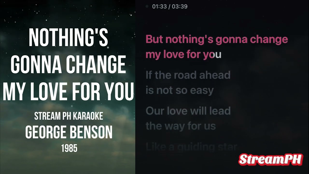1985 George Benson Nothing's Gonna Change My Love For You [Original]
