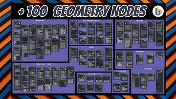 BB Nodes Add-on for Blender - 100 CUSTOM Geometry Nodes