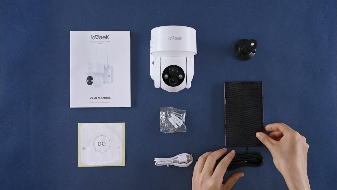 ieGeek DQ201 PTZ Battery Security Camera Unboxing & Installation YouTube