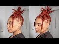 RETWIST + MESSY BUN ON LOCS | Why I Stopped Using Clips 🚫