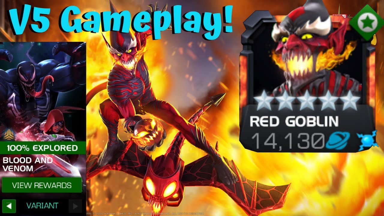 5-Star Rank 5 Red Goblin Gameplay! Destroying Variant 5! - Marvel Contest of Champions
