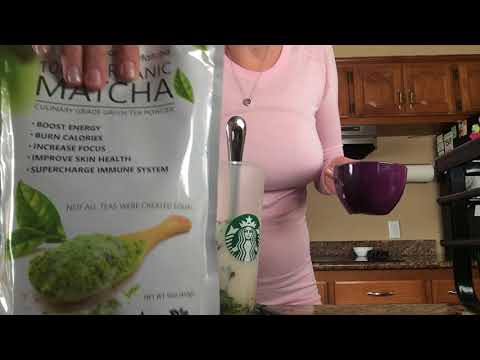 How to make Starbucks iced matcha green tea latte at home