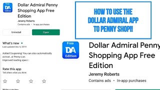 How to use the Dollar Admiral app to penny shop! screenshot 3