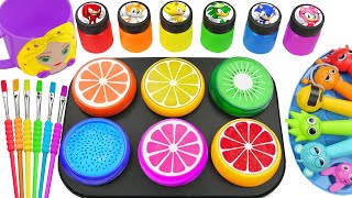 Satisfying Video DIY How To Make Princes Mug Makes Giant Top Fruits Slime Glitter SPRUNKI Candy ASMR