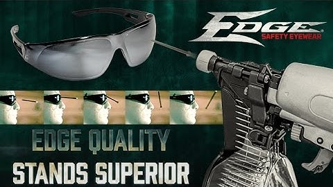 Edge Eyewear vs Nail Gun - Slow Motion Series