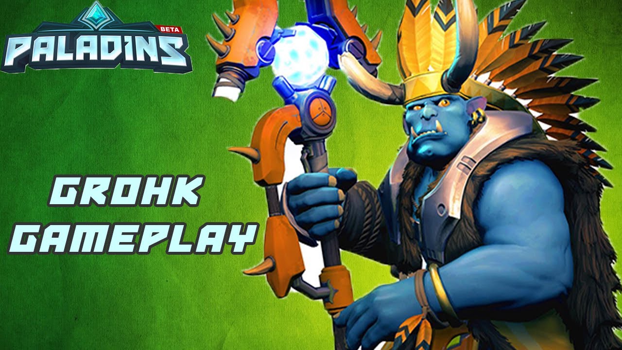 PALADINS COMPETITIVE GROHK GAMEPLAY!!! (CLOSE GAME) YouTube