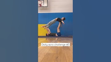 Easy acroyoga challenge for you to try!😍 #acroyoga #partneryoga #acrobatics