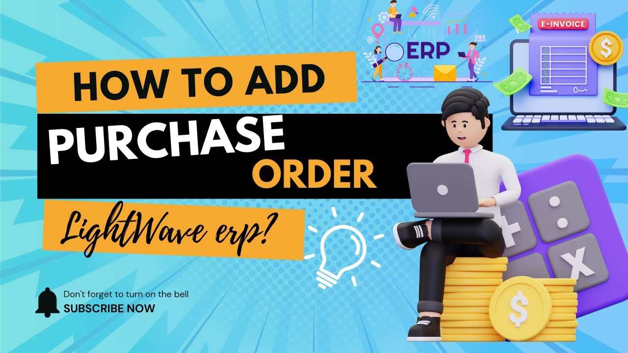 How to Make Purchase Order in LightWave RMS? lightswavepro.com (Software Demo)