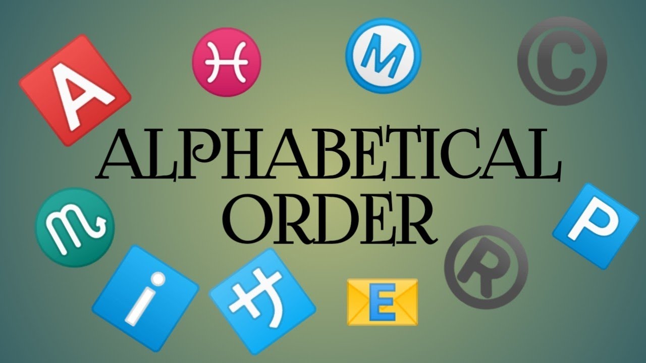 🔡ALPHABETICAL ORDER| HOW TO TEACH ALPHABETICAL ORDER TO CLASS 1 & 2 ...