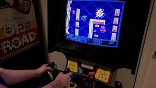 Vindicators (Atari 1988) Arcade Tank Controls Gameplay to Level 7-3