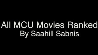 MCU Infinity Saga Movies Ranked | Movie Talk | SS Multimedia