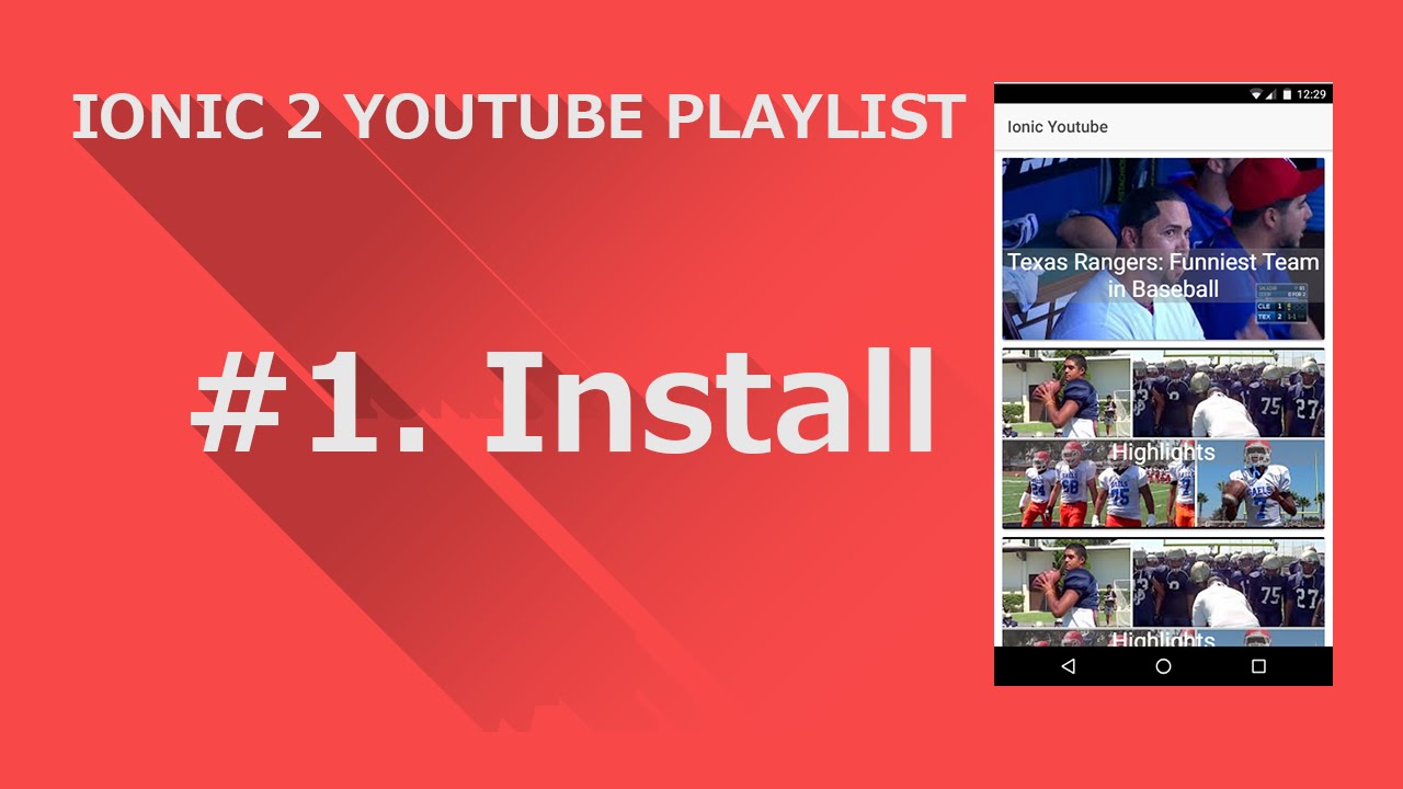 ionic 2 Youtube Playlist #1 install - YouTube