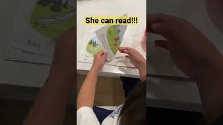 She can read