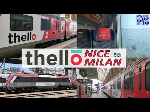 STUNNING TRAIN TRIP ON THE FRENCH RIVIERA / NICE TO MILAN THELLO REVIEW / INTERNATIONAL TRIP REPORT