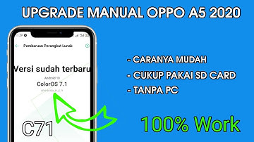 [ UPDATE ]Cara Upgrade Firmware Oppo A5 2020 manual pakai Sd card