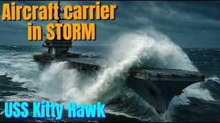 The USS Kitty Hawk Battles Monster Waves in a Deadly Pacific Storm