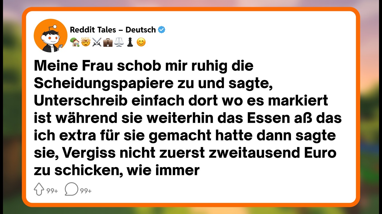Ich stand in der Küche, mein eigenes Currygericht dampfte noch, da schob meine Frau mir die Scheidungspapiere über den Tisch – mit einem gemalten Smiley auf der Unterschriftszeile. „Unterschreib...