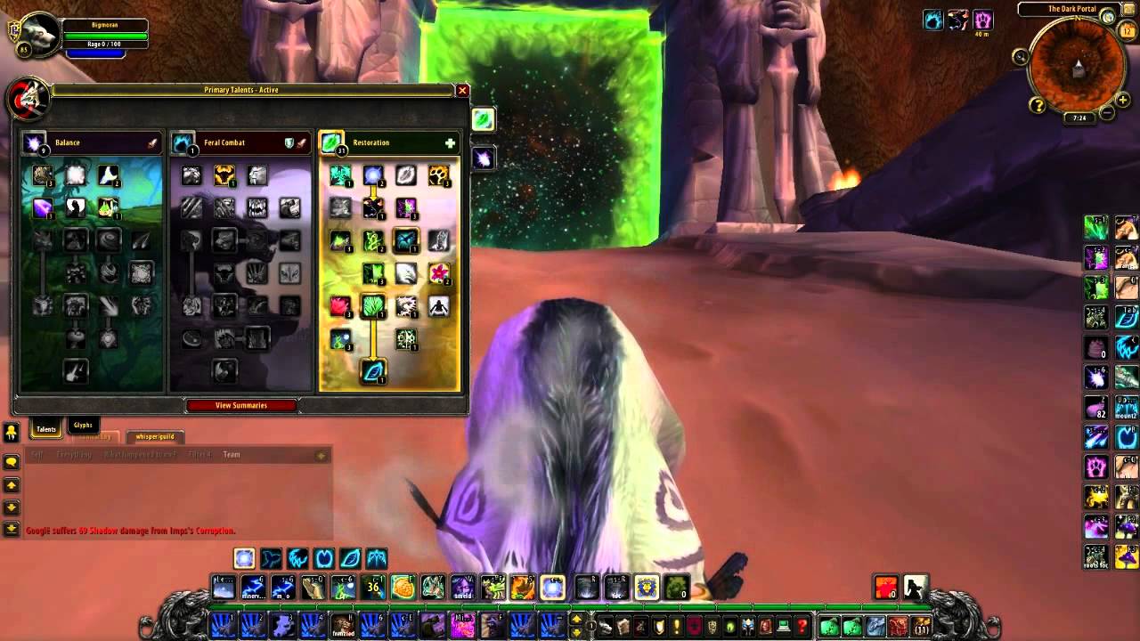 Wow Pvp Guide 2600 Resto Druid Bigmoran Talents Glyphs Youtube