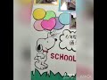卒業の思い出にスヌーピーのアルバム作ってみたよ。