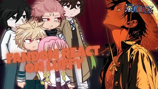 Fandom React To Eachother Luffy One Piece Gacha Life Anime Aesthetic Pie X Kun
