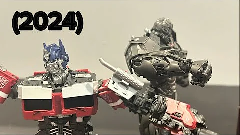 (NEW 2024 REMAKE) Optimus Prime Vs Scourge in Stop Motion.