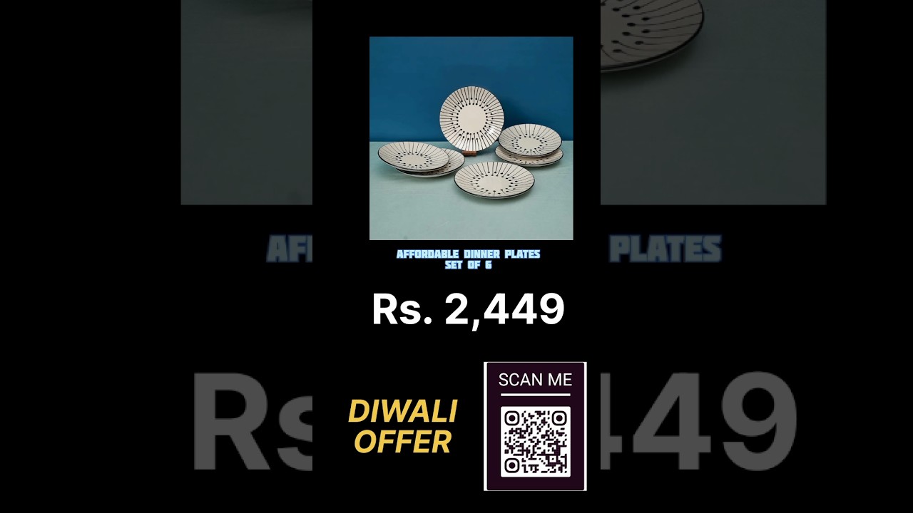 Affordable Creamic Dinner Plates Set of 6 Under 3000 