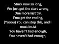 Haven't Had Enough - Marianas Trench (LYRICS)