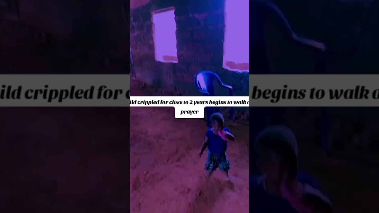 This miracle happened in our ministry, she walked for the first time after prayers.