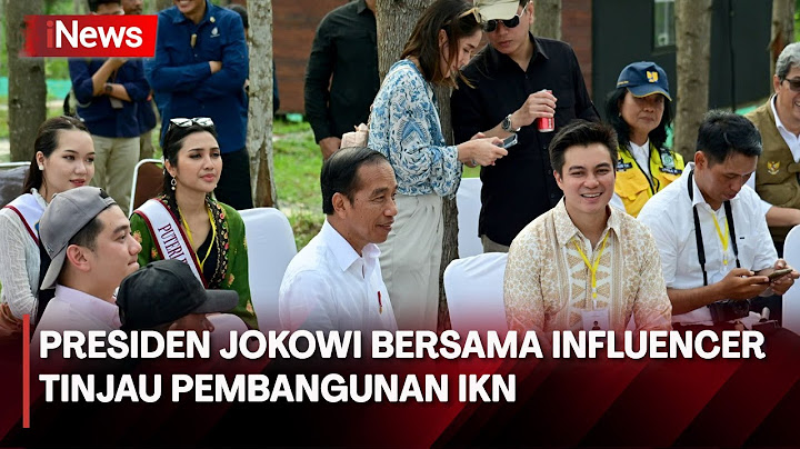 Presiden Jokowi Ajak Influencer Tinjau Pembangunan IKN