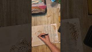 junk journal /30 Tage klein Projekte / " zwiebel netz schablone " Tag 11